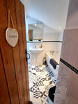bath in holiday cottage bathroom